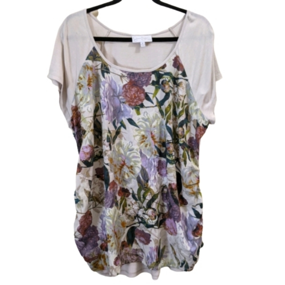 🌟 Jessica Simpson Multi-Colored Floral Blouse